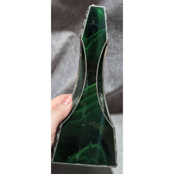 Green Marbled Stained Glass Decor - Picture 6 of 10